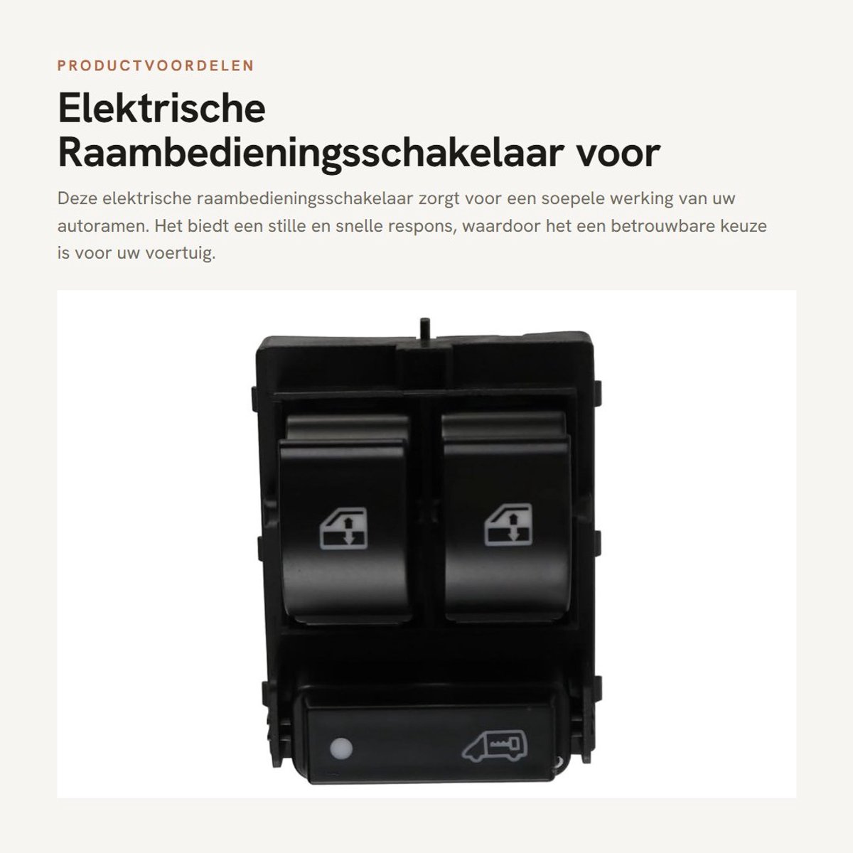 Dailygoods - Elektrische Raambedieningsschakelaar voor Autos