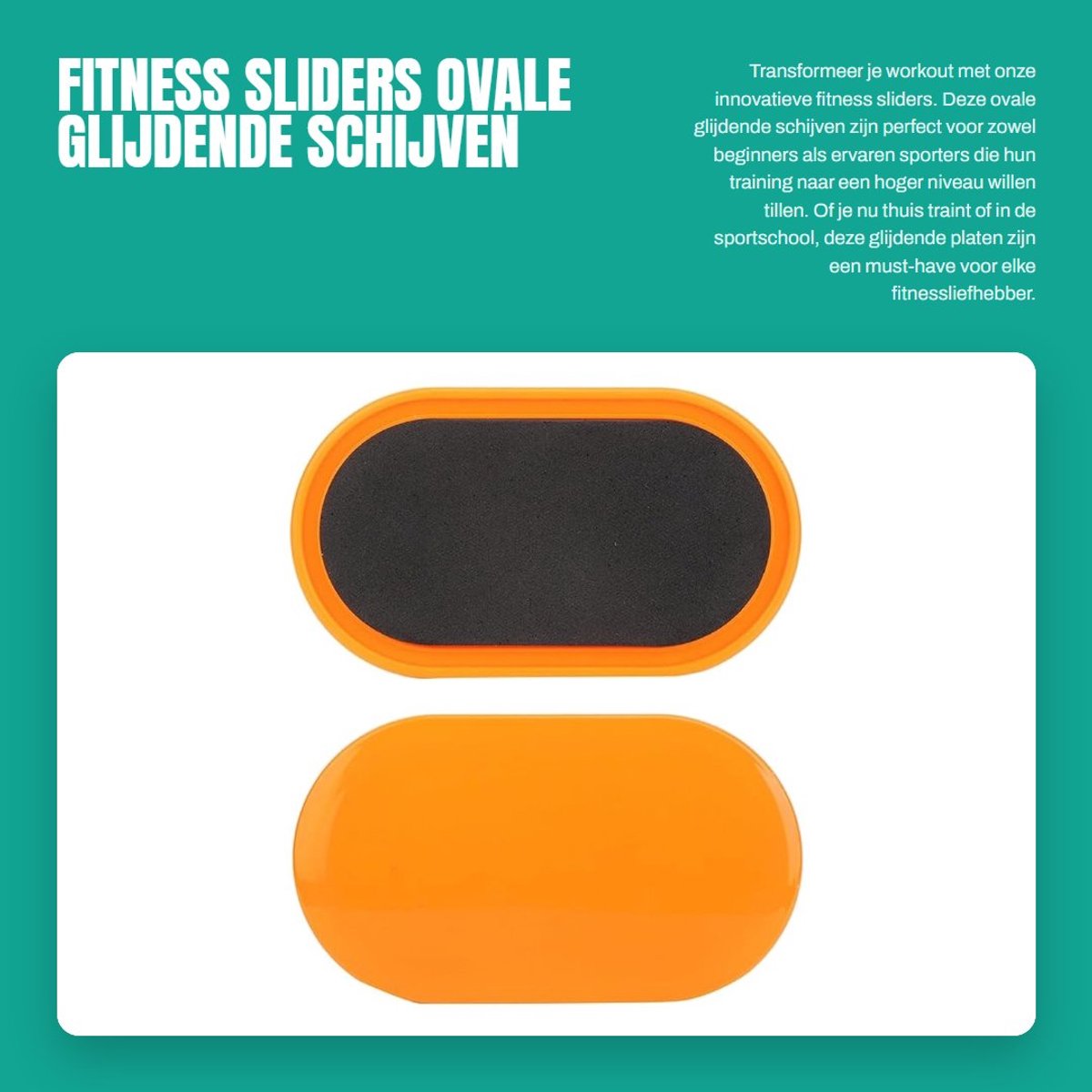 Dailygoods- Fitness Sliders Antislip - Ovale Glijdende Schijven