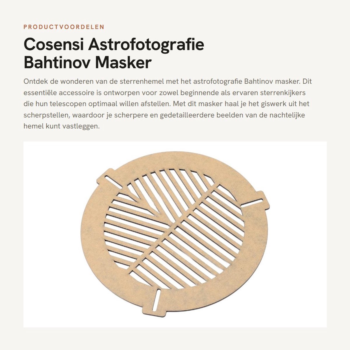 Dailygoods- Bahtinov Masker - Acryl Focus Masker - Scherpstelling voor Telescoop - Geschikt voor 120 tot 160mm - Metalen Palen - Krasbestendige Siliconen Hoezen - Focusmasker