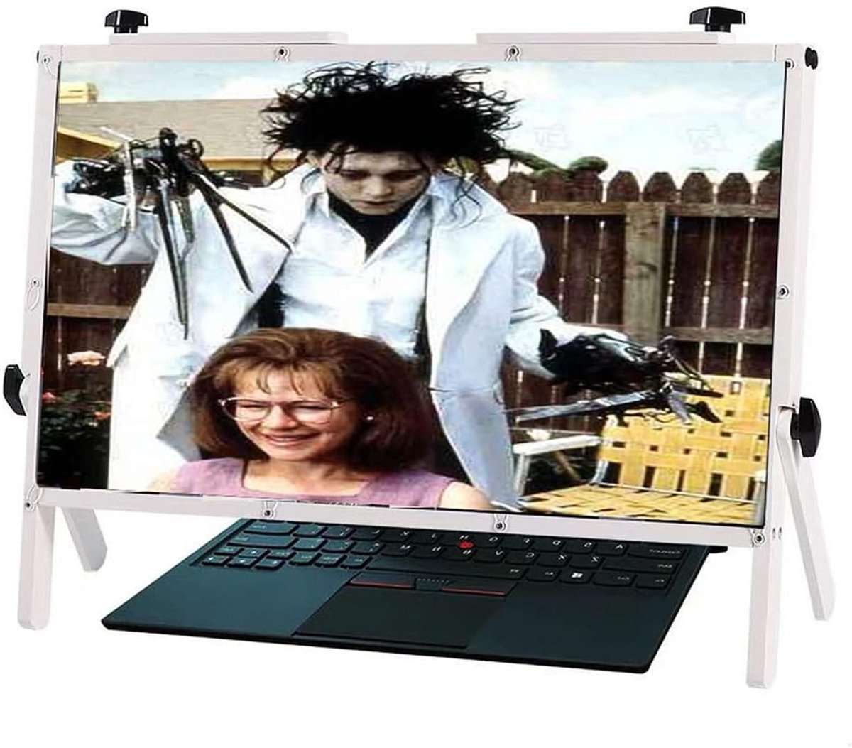 Schermvergroter Laptop - Telefoon Vergrootglas - Film Kijken - Anti Blauw Licht - 22 Inch - Houtkleur