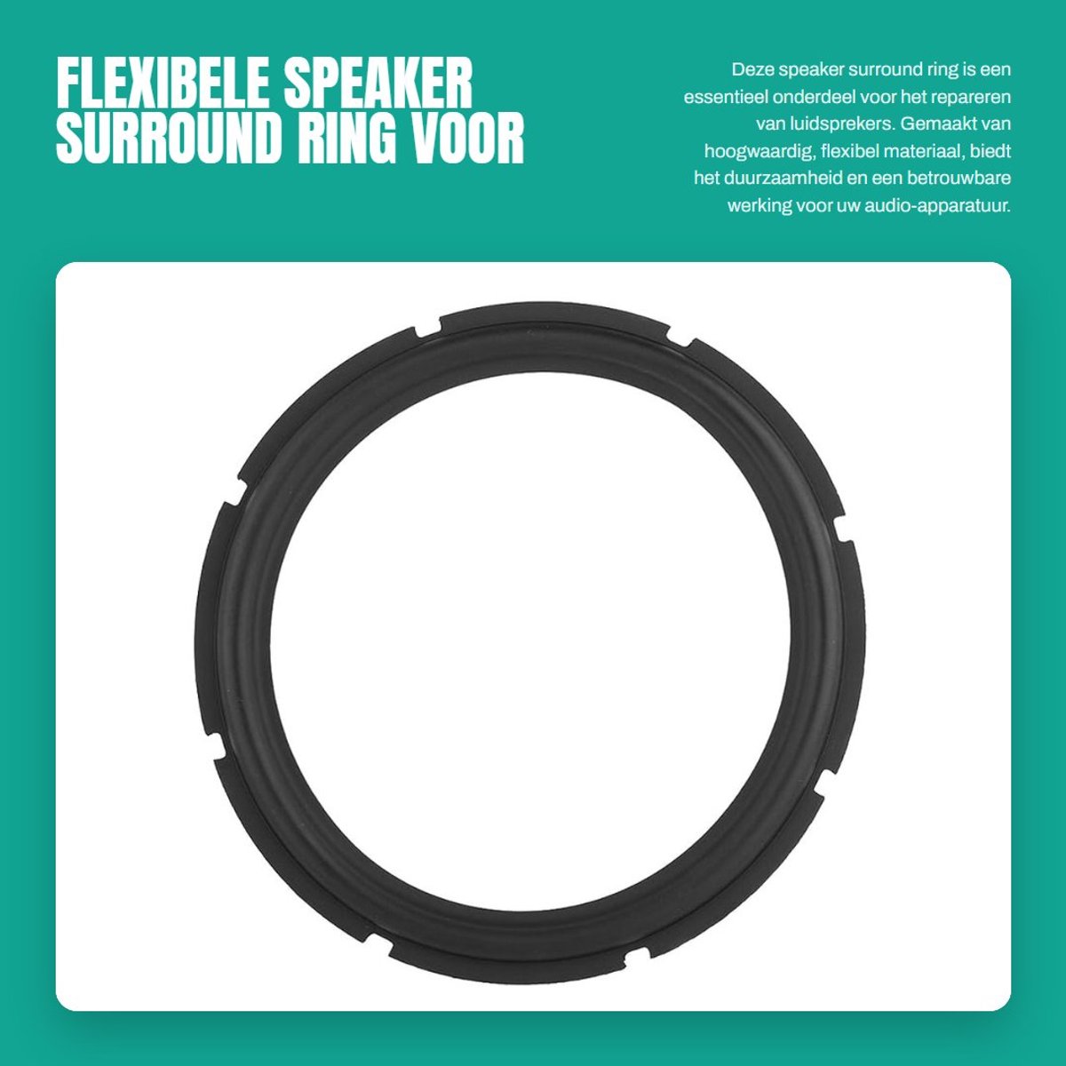 Dailygoods - Flexibele Speaker Surround Ring voor Reparatie