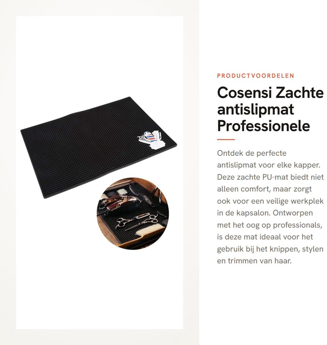 Antislip PU Zacht Anti-Skid Mat Kussen voor Kapper - Gereedschap en Accessoires - Kapsalon benodigdheden .