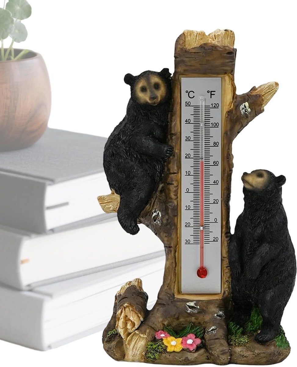 Temperatuurmeter Huisruimtes - Decoratieve Thermometer - Buiten Temperatuur - Dubbele Celsius Weergave - 27 Centimeter - Uniek