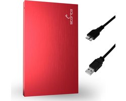 Draagbare Externe Harde Schijf 1TB USB 3.0 Snelle Opslag voor PC, Laptop, Mac & Gaming (Rood)