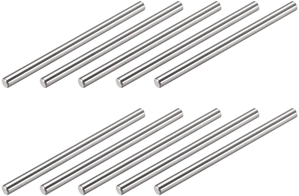 Dailygoods - 10 Stuks Pluggenpennen 5 mm x 80 mm van Roestvrij Staal