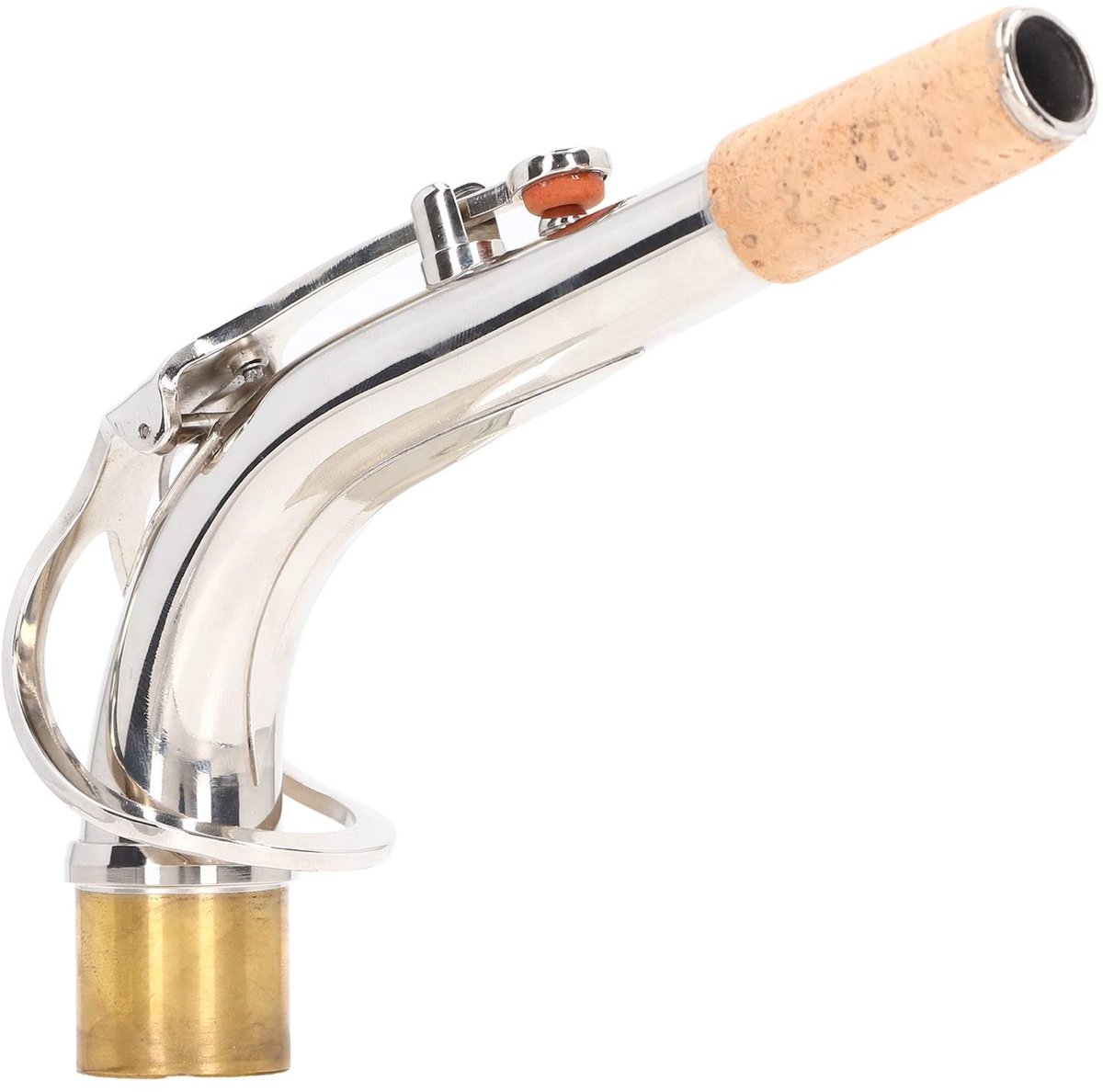 Dailygoods- Nekbocht 24,5 mm - Messing - Vervangend Onderdeel - Altsaxofoon - Schokbestendig - Duurzaam