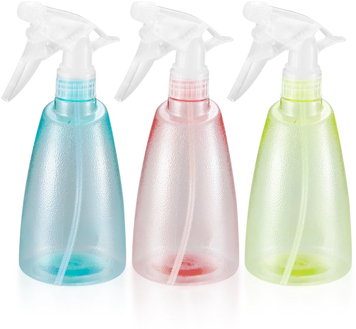 Dailygoods- Spuitfles 500 ml - Set van 3 - Kunststof - Mistsproeier voor Planten - Tuin en Huisreiniging - Verstuiver met Antislip Grip - Sproeifles