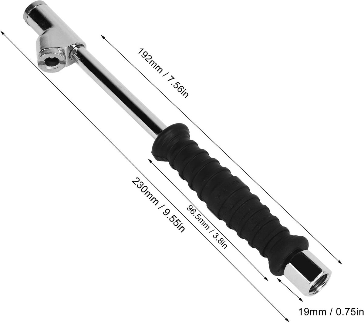 Dailygoods- Bandhouder Dubbele Kop - 2-in-1 Pneumatische Boorkop - Compatibel met Luchtcompressor - Geschikt voor Vrachtwagens/Bussen - 1/4 Inch F NPT Aansluiting - Handig Ontwerp - Luchtpomp