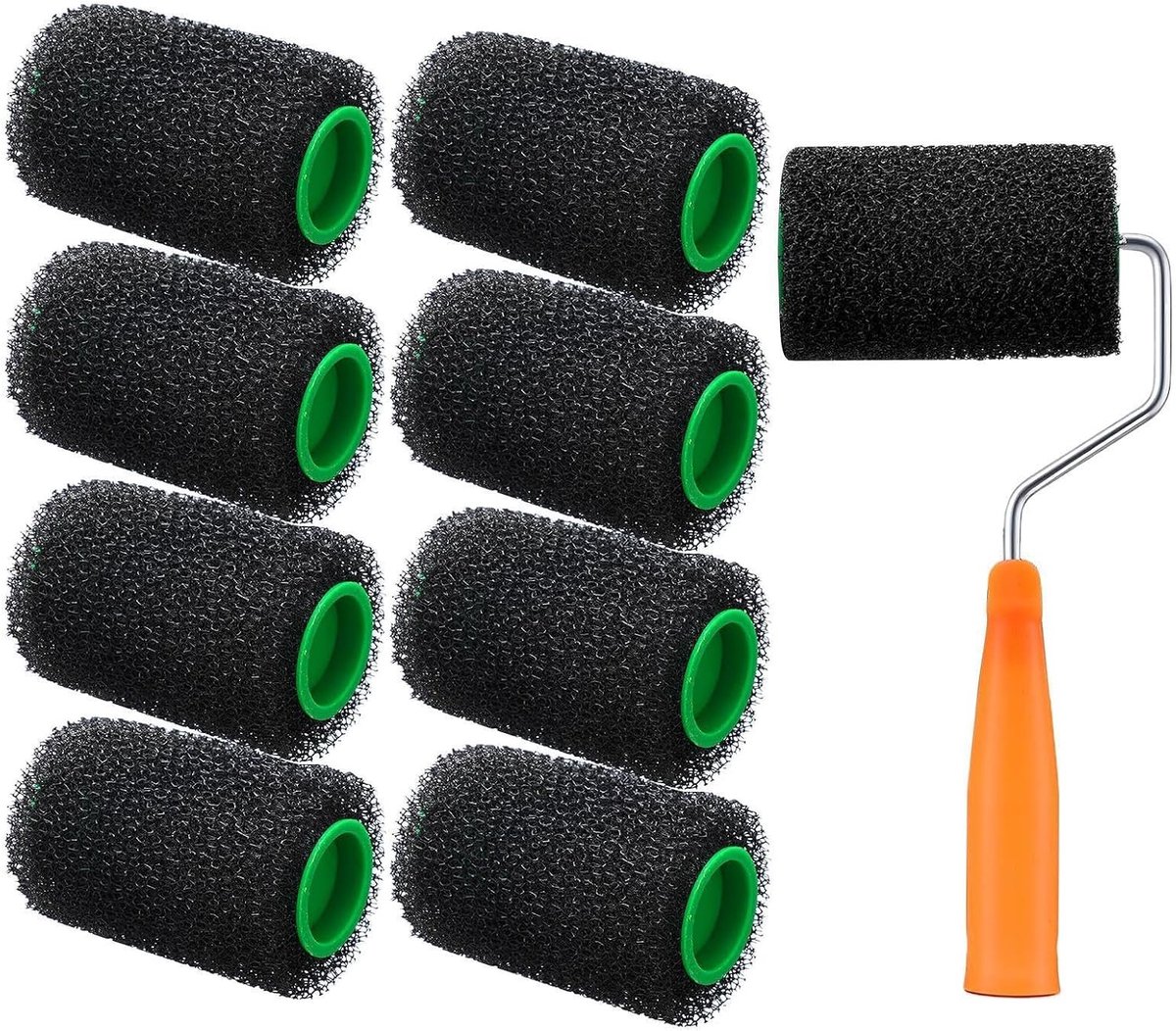 Getextureerde Verfroller - Wandborstel Rolgereedschap - Muren Textureren - Ergonomische Antislip Grip - 10 cm Rolbreedte - Meerkleurig