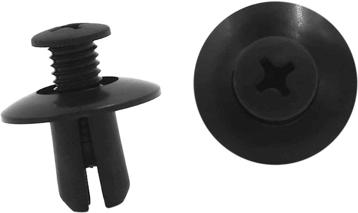 Dailygoods- Klinknagel Bevestiging - Kunststof 8mm - Set van 30 - Bevestigingsclips - Duurzaam - Voor Binnengebruik