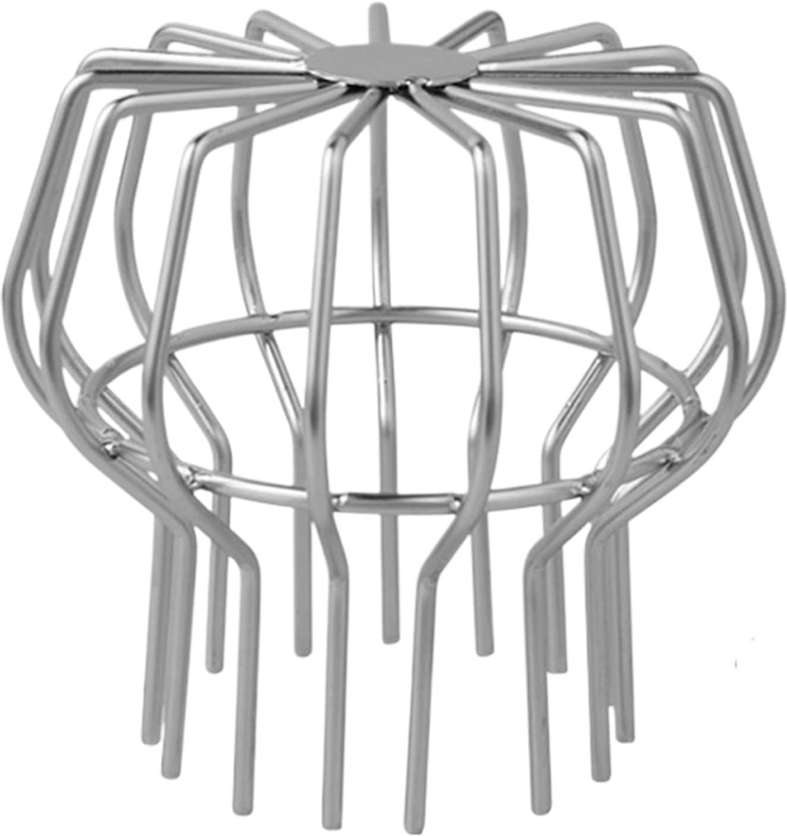 Afvoer Rooster - Vloerput Deksel - Buiten Afwatering - Bladwerend Ontwerp - 110 mm - Zilver