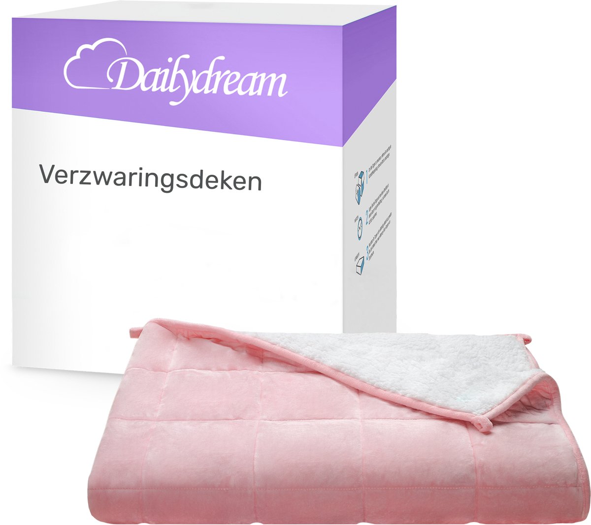 Dailydream | Verzwaringsdeken | Rosa weighted blanket - Zwaartedeken - Therapy Blanket