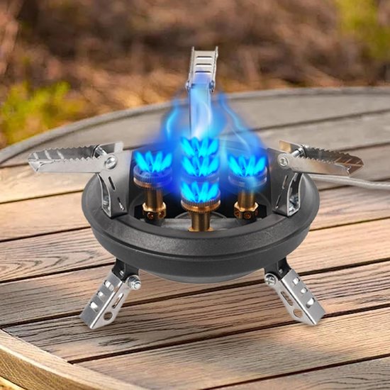 Opvouwbare Camping Kooktoestel - Draagbare Outdoor Stove - Kamperen en Hiken - Windbestendig Ontwerp — afbeelding 4