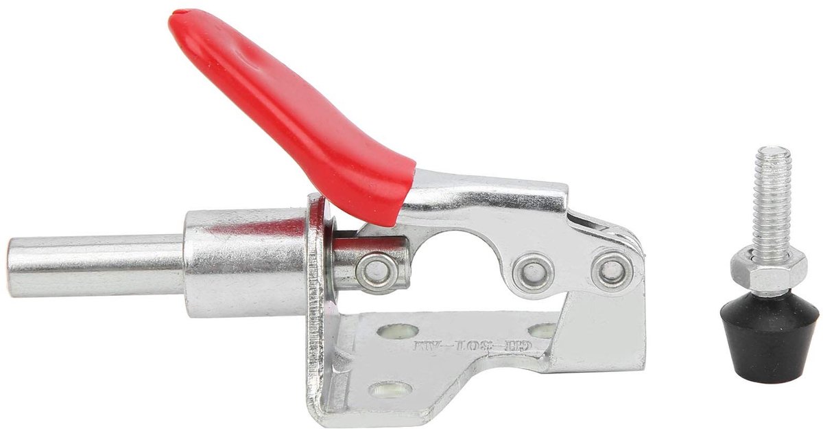 Dailygoods- Spanklem 45kg Laadvermogen - Gegalvaniseerd Ijzer - 190° Openingshoek - Snelle Ontgrendeling - Houtbewerking - Hoge Duurzaamheid - Klem