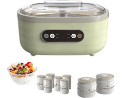Yogurt Maker - Automatische Yoghurt - Gezonde Desserts Maken - Instelbare Tijd - 1.75L Capaciteit - Wit