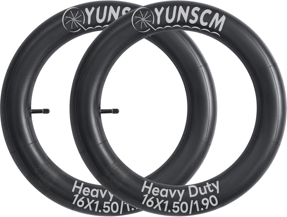 Binnenband Fiets - Reserveband Wiel - Fietsen Onderhoud - Verdikte Butyl Rubber - 16 Inch - Zwart