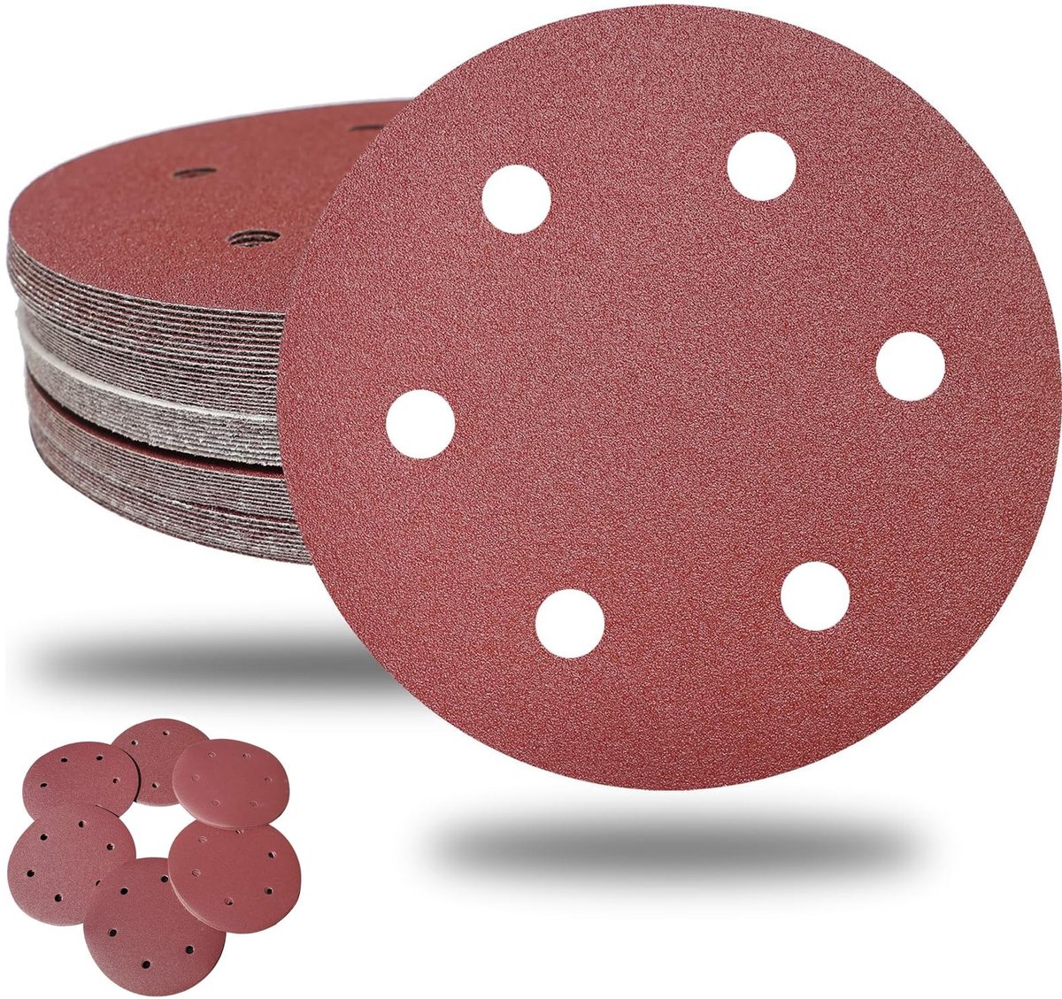 Dailygoods- Schuurschijven 225 mm - Klittenband - 30 stuks - P240 korrel - Professionele schuurschijven - Duurzaam aluminiumoxide - Schuurpapier