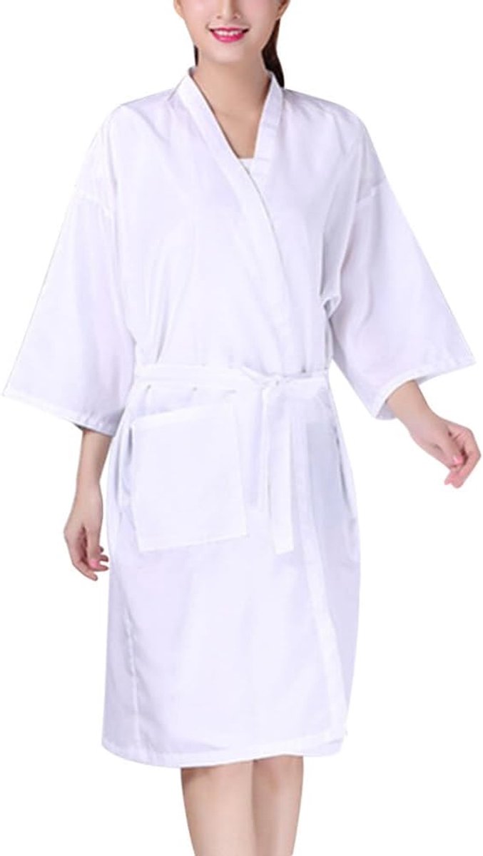 Kapperscape - Salon Jurk - Kleding Beschermen - Ademend Sneldrogend - 100x61cm - Zilver Grijs