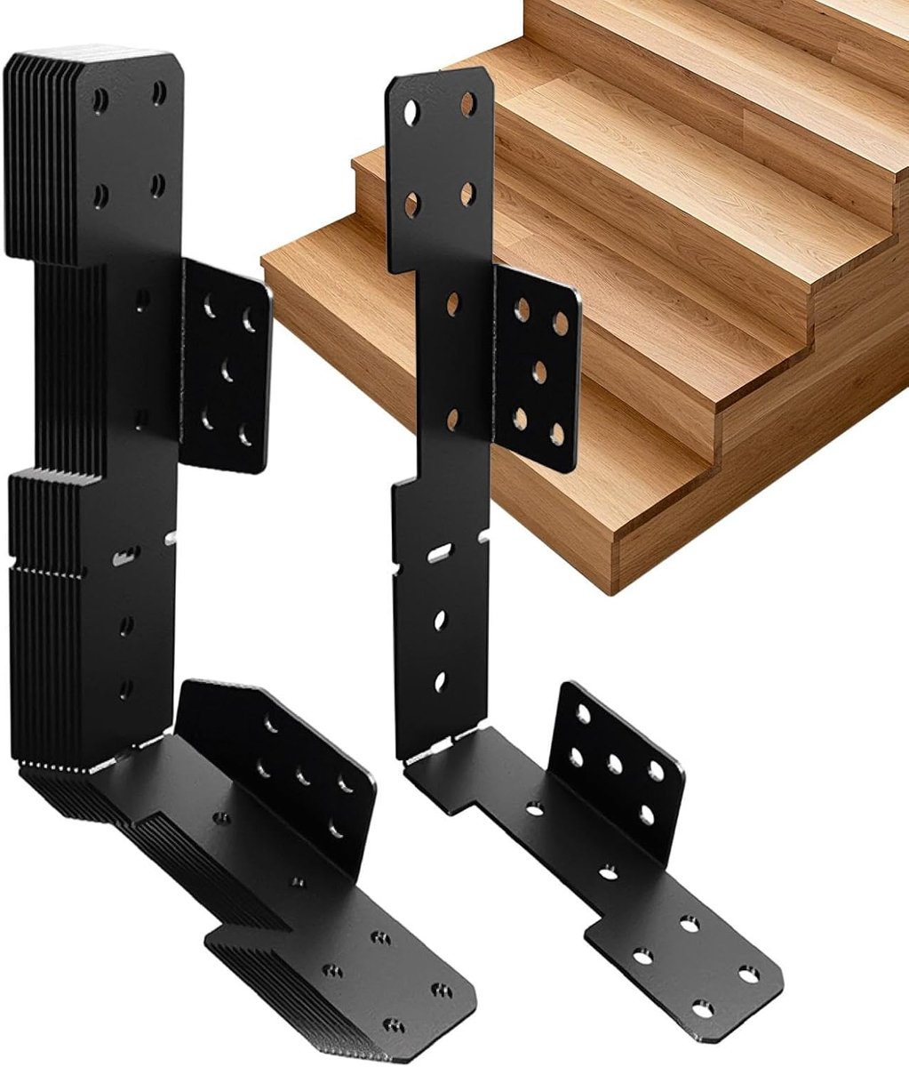 Ladderhouders - Balkbevestiging Staal - Terras Projecten - Verstelbaar Ontwerp - 10 Stuks - Zwart