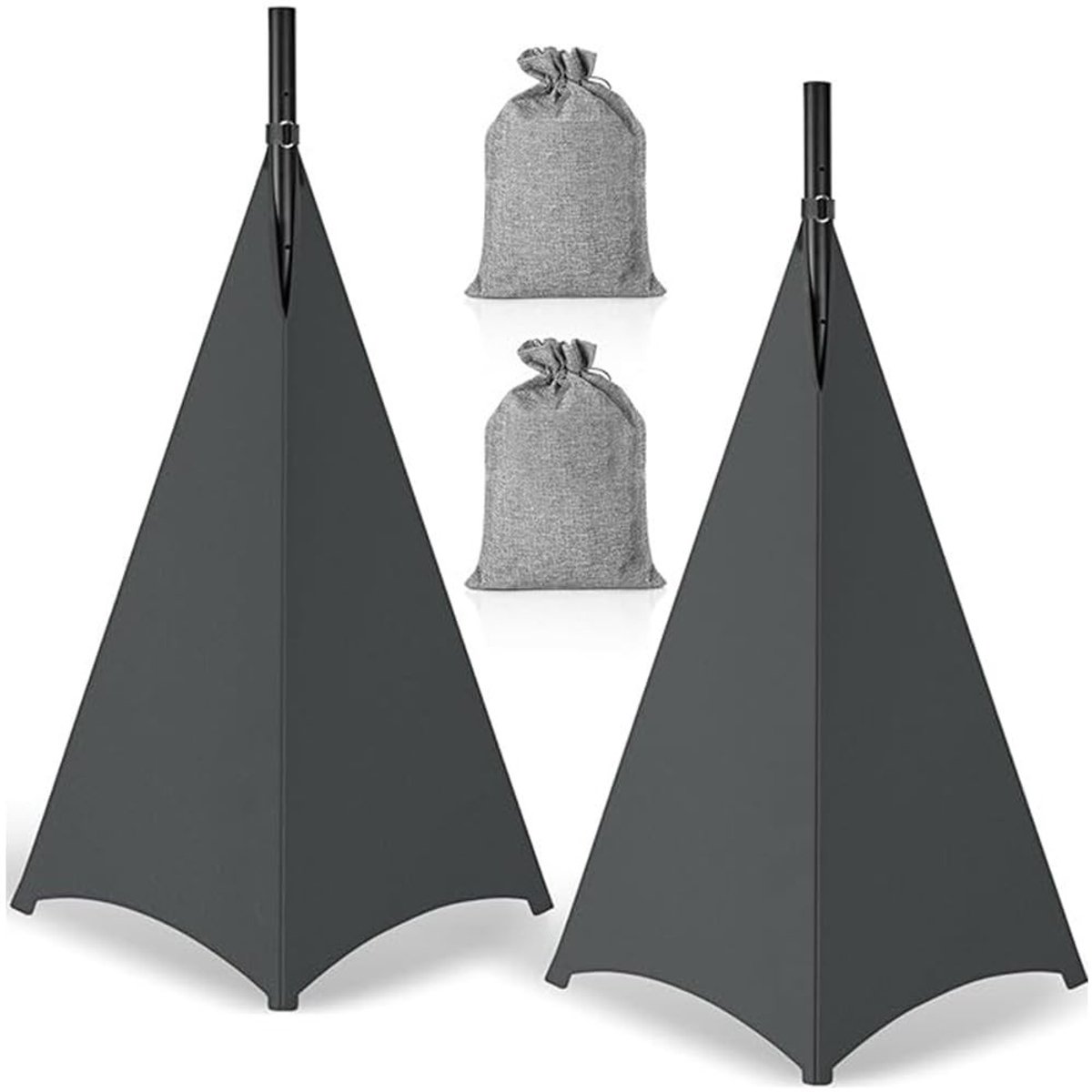 Dailygoods - Set van 2 Speaker Stand Covers voor Evenementen