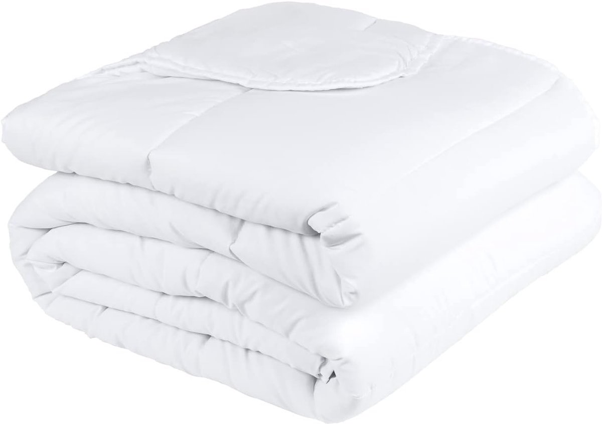 Famanu – Lichtgewicht anti-mijt dekbed voor de lente/zomer, 180 x 220 cm, 150 g/m², wit