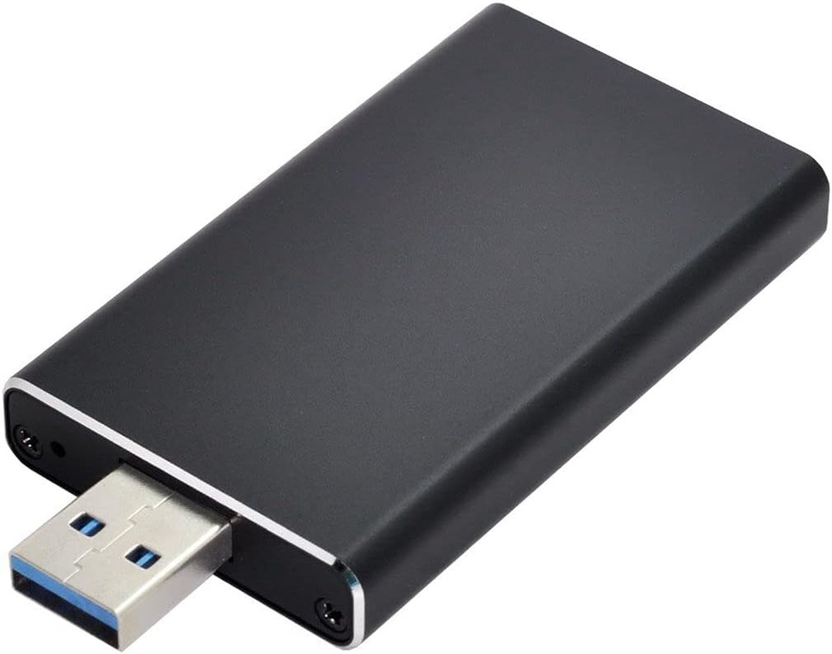 SnelShoppen - Mini PCI-E mSATA naar USB 3.0 Externe SSD Adapter Pen Driver Kaart met Behuizing voor Razendsnelle Gegevensoverdracht