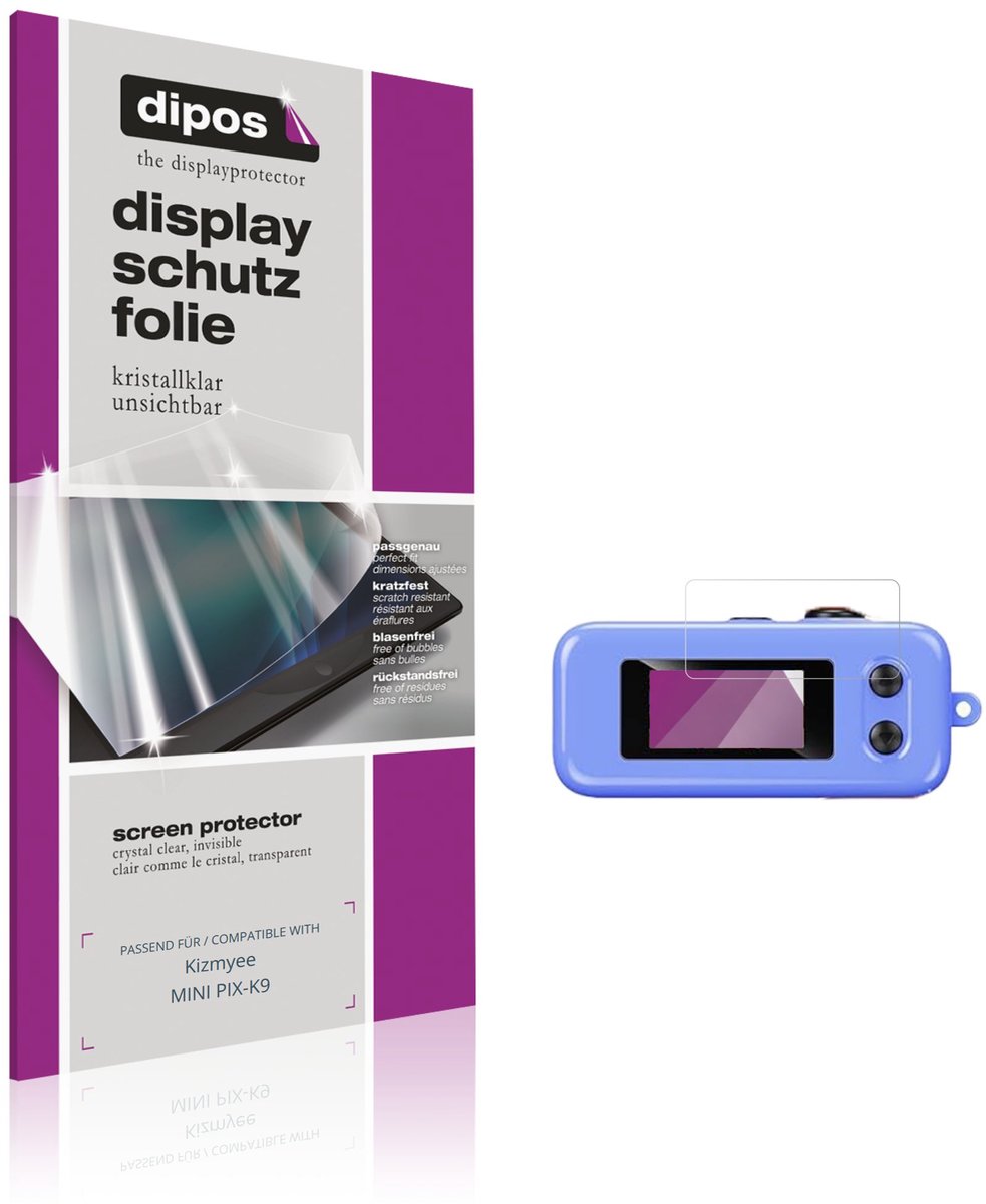 dipos – 4x Beschermfolie geschikt voor Kizmyee MINI PIX-K9 | Krasbestendige & heldere Screenprotector Ultra-Thin