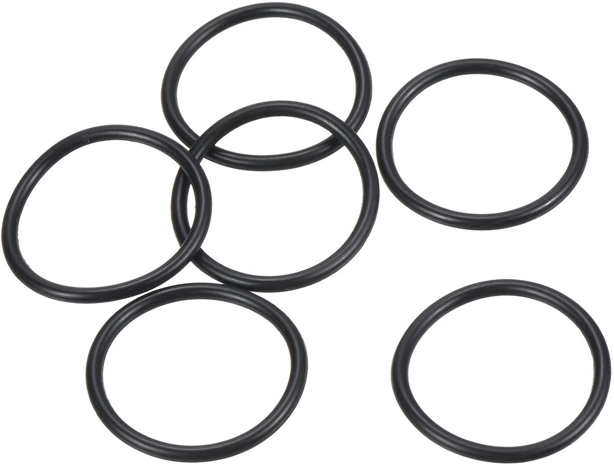 SnelShoppen - 20 Stuks Nitril Rubber O-Ringen 25mm AD 21mm ID 2mm Breed Waterdichte Dichtingen voor Loodgieterswerk, Auto Reparatie, Zwart