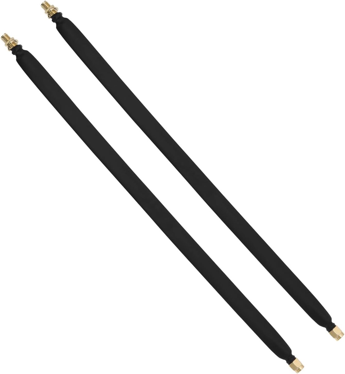 SnelShoppen - 2PCS SMA Coaxiaal Kabel 30cm SMA Mannelijk naar Vrouwelijk Plat Kabel voor Helium HNT Miner Antenne WLAN WiFi Antenne 3G/4G LTE Router