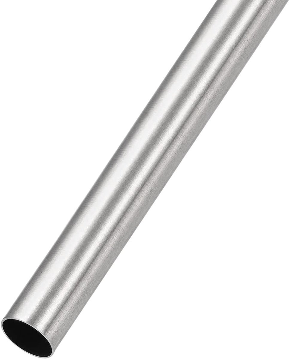 SnelShoppen - RVS Pijp 304 (15mm OD x 0.5mm Wand D x 250mm L) Rechte Buizen voor Meubels, Machines en Klussen in Huis