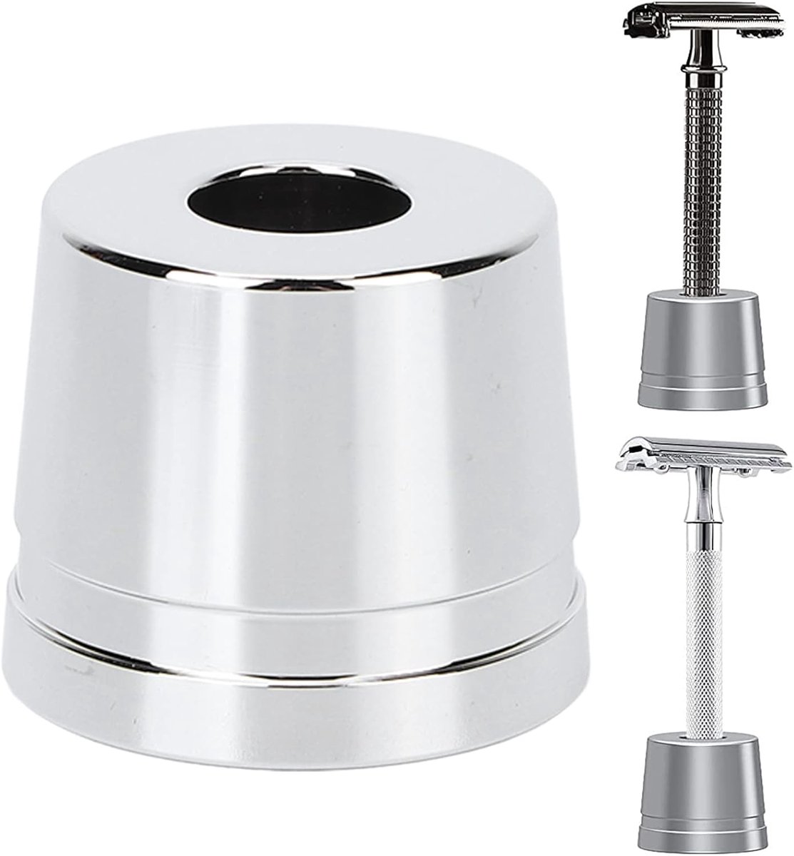 Stand,Safety Base Holder Wide Mouth Safety Base Universal Alloy Men Drying Rack - ShopVlot