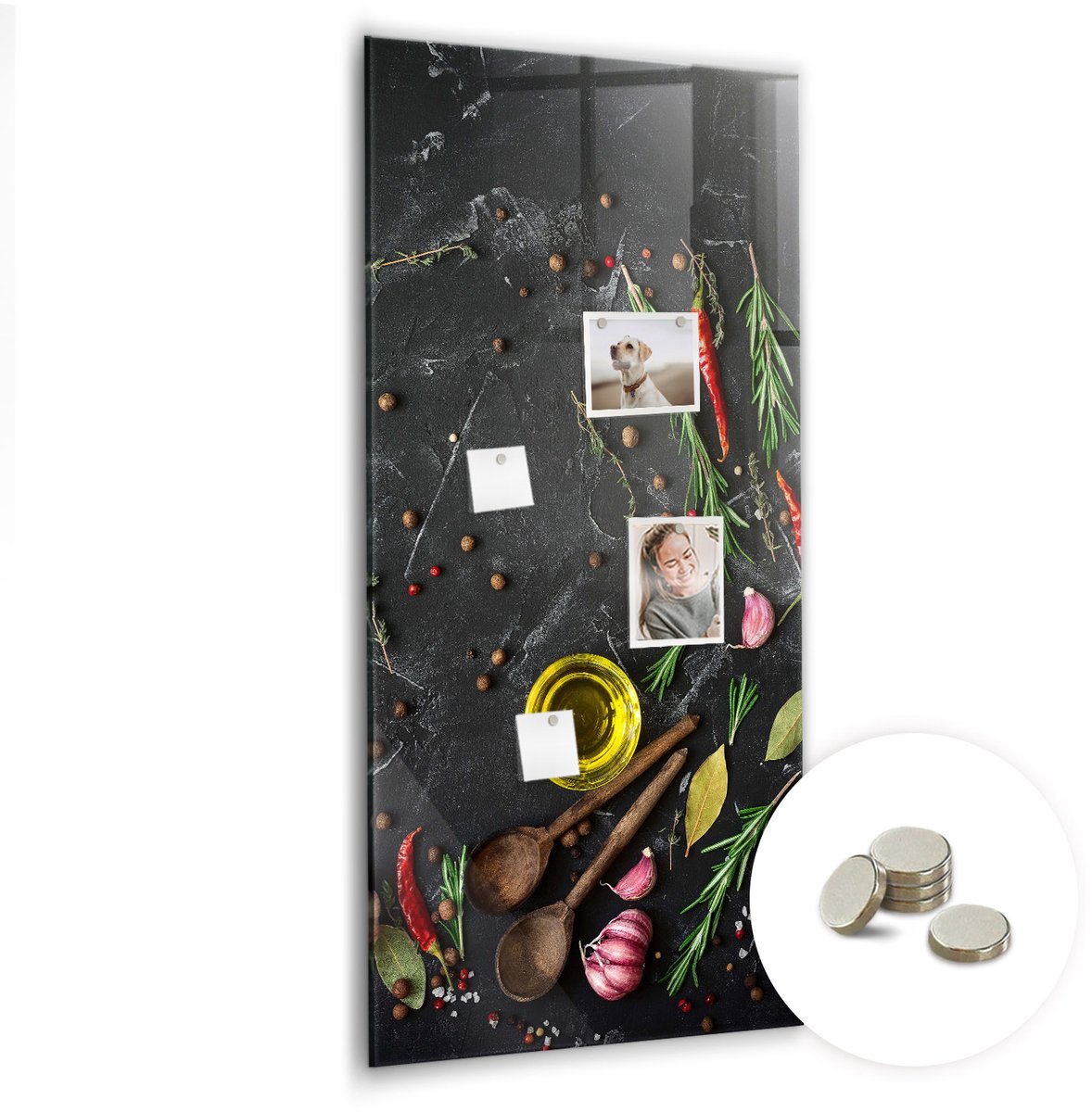 Coloray Glazen Magneetbord - Magnetisch Bord Turkooiskleur - 60x120 cm - Veelkleurig Magneetbord - Magnetic Board - Woonkamer Decoratie