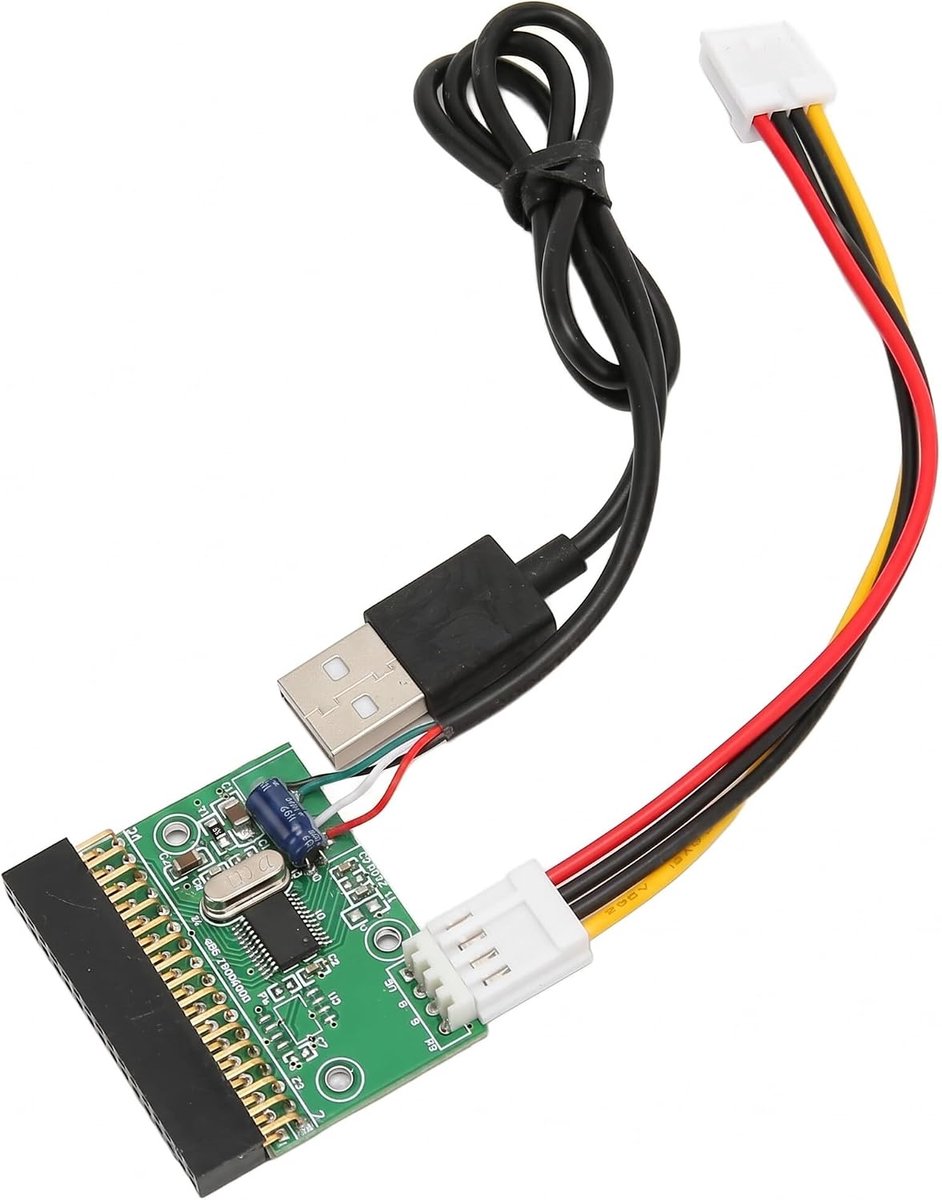 SnelShoppen - 1.44MB 3.5 Inch Floppy Drive Adapter met 34 PIN naar USB Kabel Connector - Plug and Play Floppy Disk Lezer voor Computer en Laptop