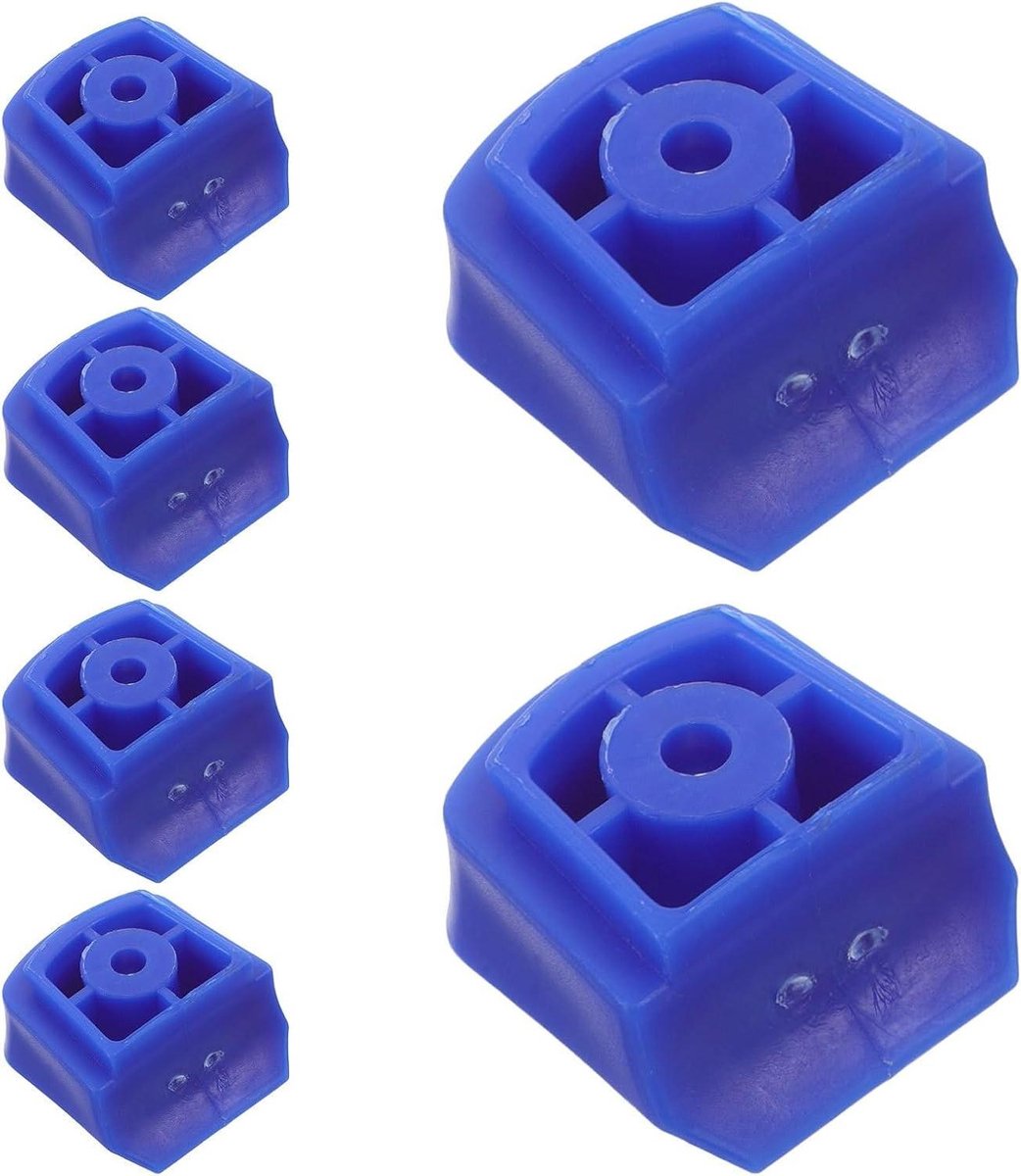 Rubberen Roller Skate Teenstoppers - Remblokken Rolschaatsen - Veilig Remmen - Slijtvast Materiaal - 4.50X4.30X2.60CM - Blauw
