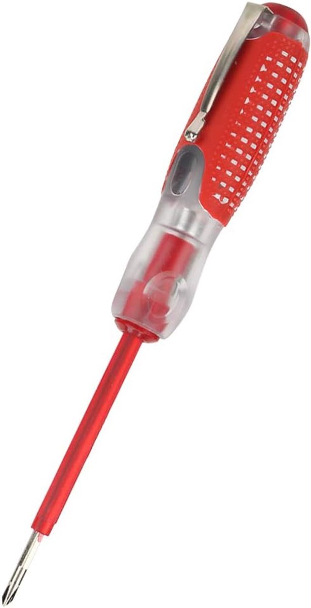 Testpen schroevendraaier 100-500 V - met kruiskop/slotsleutel - non-slip grip - veilig elektriciteit meten - SnelShoppen
