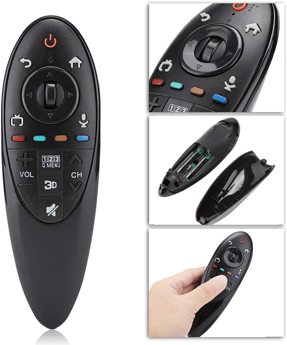 SnelShoppen - Remote Control Vervanging voor LG TV, Universele TV Afstandsbediening AN MR500G AN MR500 MBM63935937, Duurzaam ABS Materiaal, Tot 10 Met