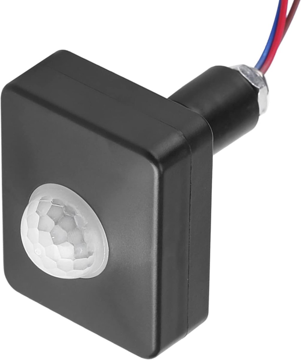 SnelShoppen - PIR Bewegingssensor Mini Zwart - Infrarood Verlichtingssensor voor Wandmontage - Veiligheidssensor voor Binnen en Buiten - Flexibele Tij