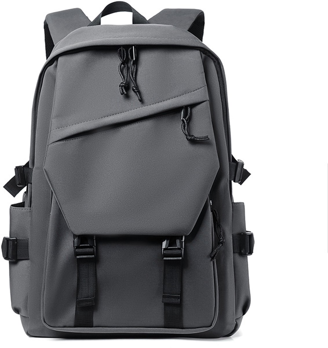 YAGXIG Casual Rugzak - Studentenrugzak - Outdoor Reisrugzak - Stijlvolle en Lichtgewicht Rugzak - Reisschoudertas - Laptoprugzak - Geschikt voor middelbare scholieren (Grijs)