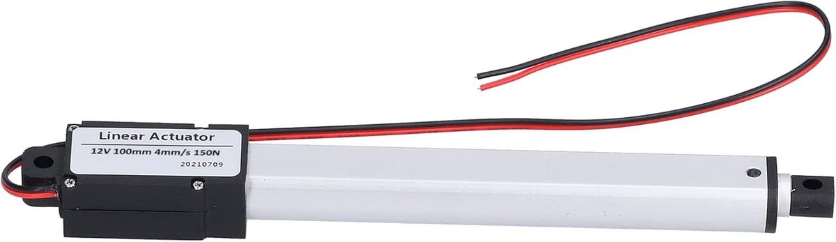 SnelShoppen - Mini Lineaire Actuator DC 12V 100mm met Interne Schakelaar - Laag Geluid, Bescherming tegen Kortsluiting, Ideaal voor Huishoudelijke App