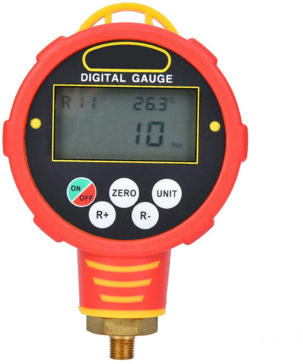SnelShoppen - Digitale Drukmeter Hoge Druk Airconditioning Koelmiddel Gereedschap Met Hoge Druk Lage Druk Drukmeter Voor Koelmiddel