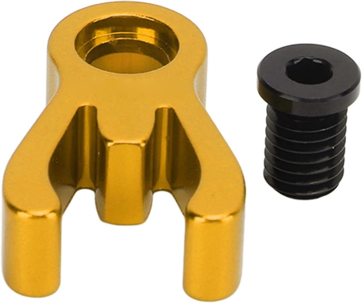 SnelShoppen - Vouwfiets Stuurpen Bevestiging Buckle voor Brompton 3sixty - Goud - Aluminium Legering - Eenvoudig en Duurzaam