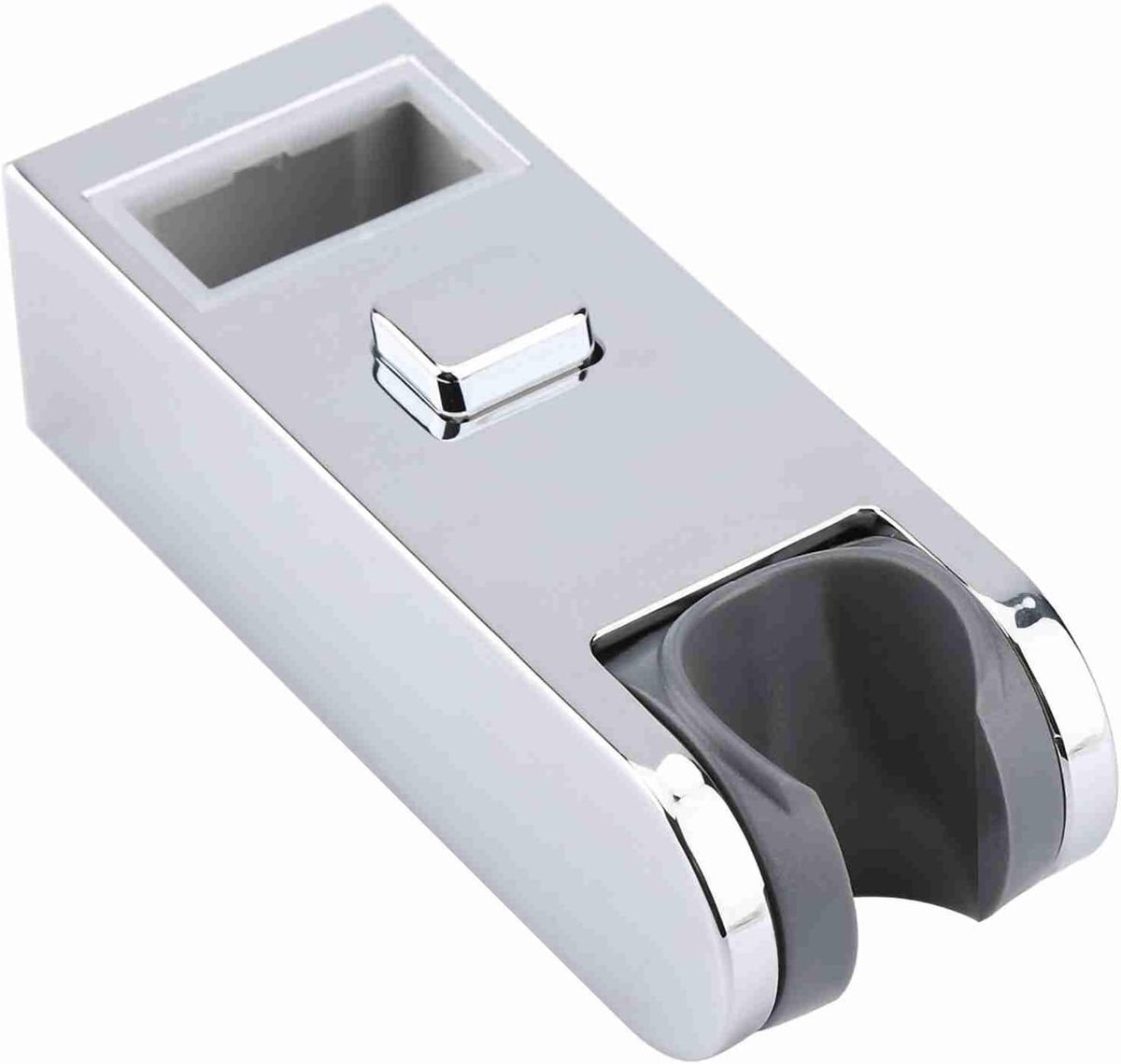 SnelShoppen - Verstelbare Douche Rail Hoofd Slider Klem Vervanging - Chroom Geplateerd - Geschikt voor 30x15 mm Douchebuis - Duurzaam ABS Materiaal -