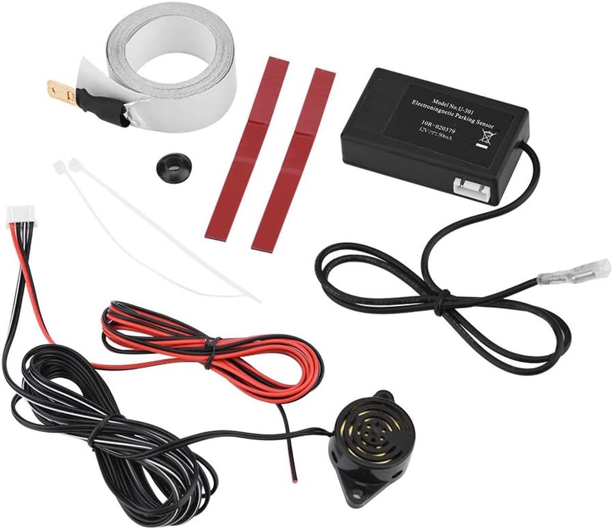 SnelShoppen - Electromagnetische inductie radar, parkeerhulp, achteruitrijalarm, volwaardige sensor voor auto, vrachtwagen, camper, eenvoudig te insta