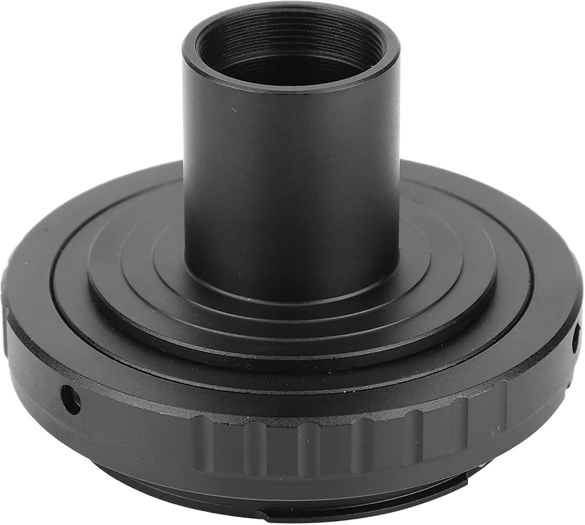 SnelShoppen - Adapterring Microscoop Oculair 23,2 mm - Zwart Aluminium Adapter voor SLR Camera - Hoogwaardige Microscoop Converter