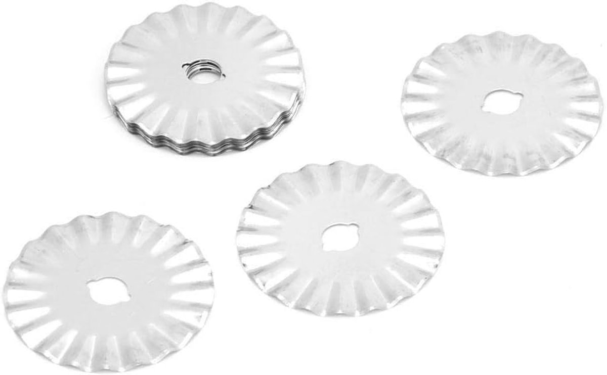 SnelShoppen - Set van 10 ronde snijbladen voor roterend snijgereedschap - Perfect voor leer, stof, papier en meer - Multifunctioneel en gebruiksvriend