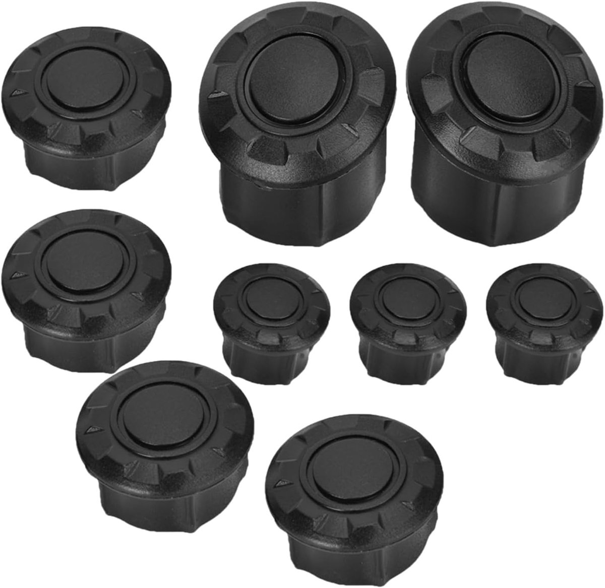 SnelShoppen - Motorrframe Caps Set voor R1200GS LC Adventure 2014-2018, Waterdichte Frame Gat Stopper, Plug Kit, Decoratie en Bescherming, Zwart