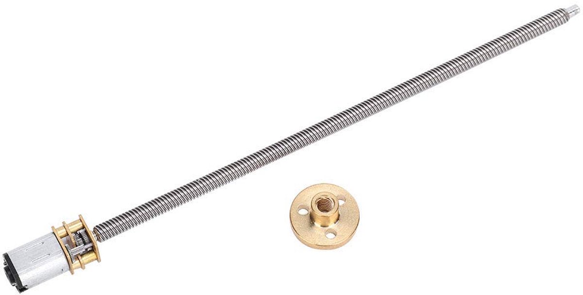 SnelShoppen - DC Gear Motor N20, Micro Motor met Lange Uitgangas, Hoge Koppel, 12V 400RPM, Ideaal voor Elektronische Deuren, Slimme Auto's en DIY Proj