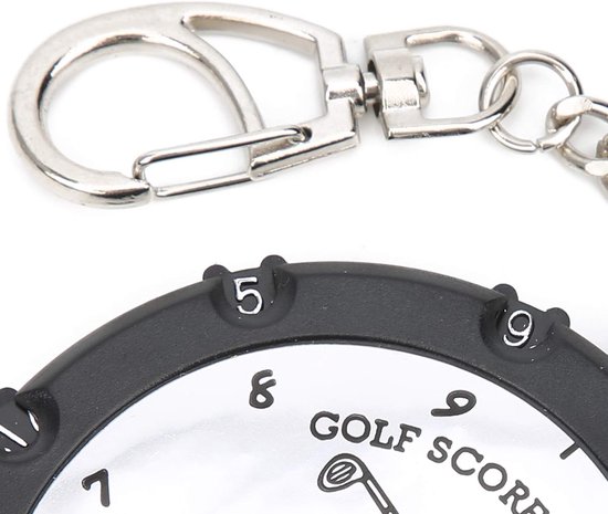 SnelShoppen - 2 Stuks Golf Score Counters Draagbare Stroke Counter Dubbelzijdig 18 Holes Golf Scorer Golf Accessoire met Sleutelhanger van Snelshoppen — afbeelding 4