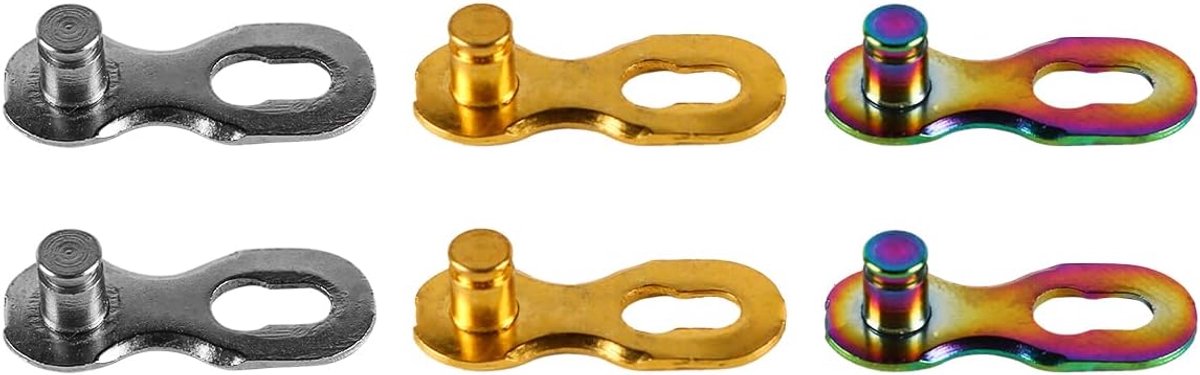 SnelShoppen - 3 Pairs Fiets Kettingschakels 12-Snelheden Splitlinks Stalen Fiets 12-Snelheid Ketting Ontbrekende Link Verbinder Onderdelen Fietsaccess