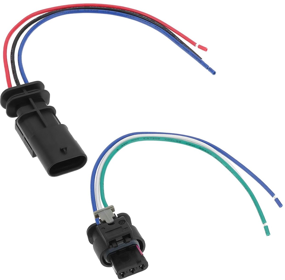 SnelShoppen - 2 Stuks 3 Pin Connector Pigtail Plug Draad Harnas Adapter 15cm Voor Achteruitrijsensoren